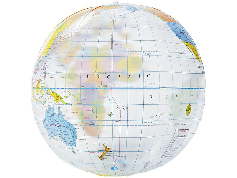 GLOBE TRANSPARENT BEACH BALL