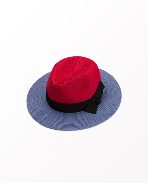 2-tone straw hat