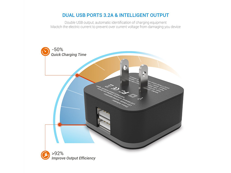 LED travel adapter