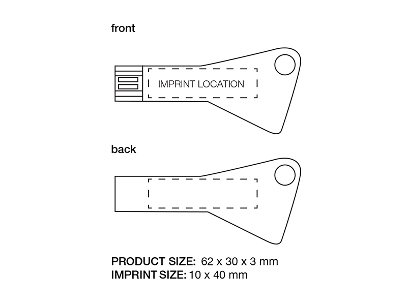 Deluxe Key Shaped Flash Drive