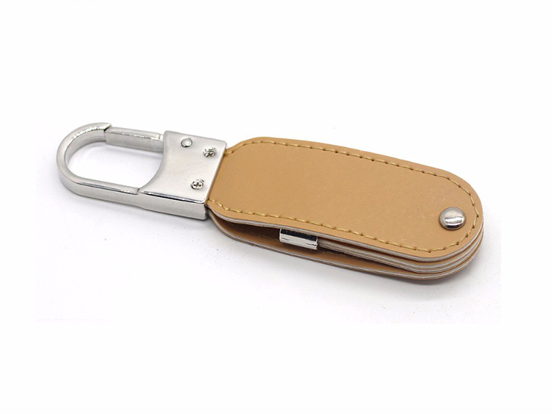 Leather swivel USB flash drive