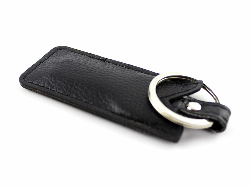 key usb with leather pouch