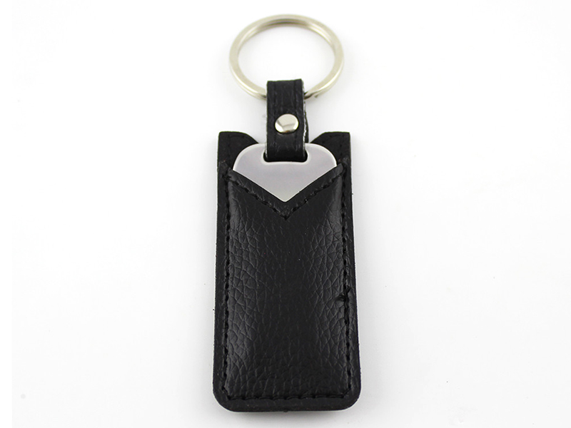 key usb with leather pouch