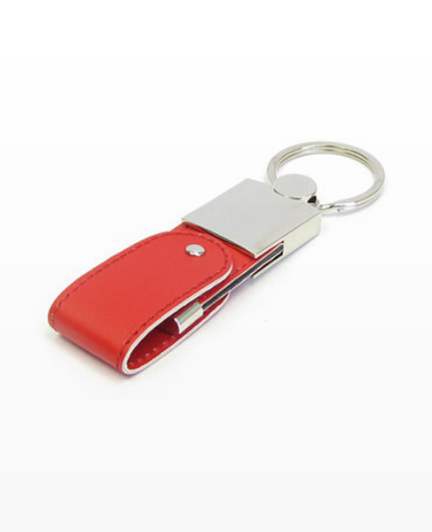 Leather swivel USB flash drive