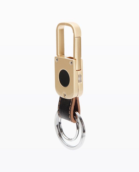 Leather & Metal Keychain Bluetooth Key Tracker