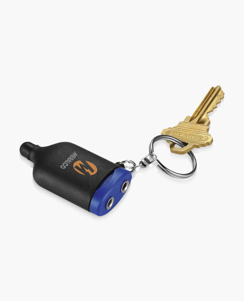 2-IN-1 MUSIC SPLITTER KEYCHAIN WITH STYLUS