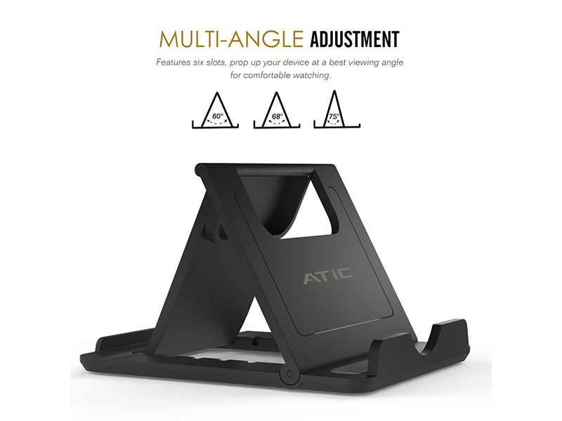 Multi-angle desktop phone holder