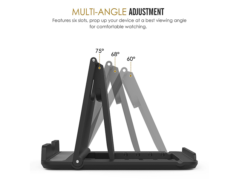 Multi-angle desktop phone holder