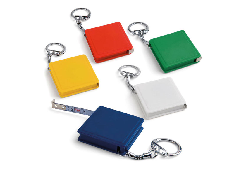 Square Tape Measure Keyring